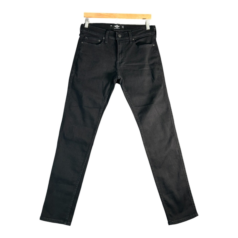 Hollister Mens Jeans Black Slim Fit Stretch W31 L32